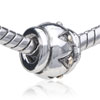 Baguette Shaped Exotic Fire Stove Silver Plated European Beads