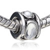 Pearl &amp; Wheel  Crystal  European Beads
