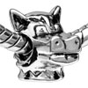 Ugly Milk Cow Silver Plated European Beads