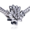 Exquisite Maple Leaf Silver Plated European Beads