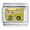 Gold Plated School Bus Italian Charm