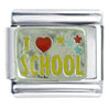 I Heart School Italian Charm