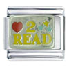 Heart 2 Read Italian Charm
