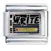 Write With Pencil Italian Charm