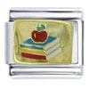 Gold Plated School Books Italian Charm