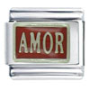 Amor Red Italian Charm