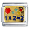 Love For Math Italian Charm