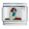Red And Blue Helmet Football Player Italian Charm