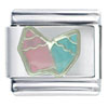  Pink  &amp;  Blue  Pencils Italian Charm