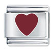 Bright Red Heart Italian Charm