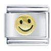 Gold Happy Face Italian Charm