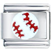 Baseball Painted Italian Charm
