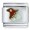 Brown Head Bird Italian Charm