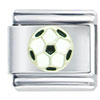 Soccer Ball  Silver   Italian  Charm