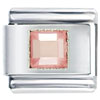 Light  Pink   Rhinestone  Italian Charm