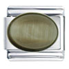 Tiger's Eye Oval Italian Charm