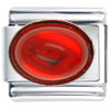  January  Oval  Birthstone  Italian Charm