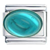 December Blue Zircon Color Oval Topaz Italian Charm