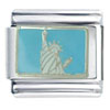 White Statue Of Liberty Italian Charm