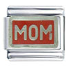 Silver  Plated Mom  Italian  Charm