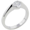 Heart Cz Sterling Silver Ring