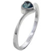 Rings - Size 6 Heart Cut Cz Aquamarine Ring