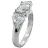 Triple Heart Cz Ring