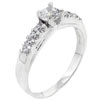 Size 6 Round Cut Cz With Accents Ring