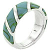 Size 6 Turquoise Stripes Ring