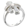 Sterling Silver Size 6 Mother Of Pearl Palm Tree Ring