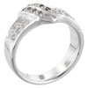 Size 6 Round Cut Cz Scroll Ring