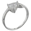 Size 6 Trillion Cut  Cz  Twist Ring