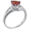 Size 6 Trillion Cut Cz Citrine Ring