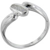 Size 6 Round Cut Cz Oval Ring