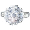 Size 6 Trillion Cut Cz Pinwheel Ring