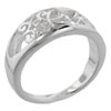 Size 6 Round Cut Cz Butterfly Ring