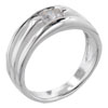 Size 6 Round Cut Cz Triple Band Ring