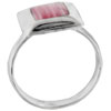Size 6 Red Coral Square Ring
