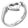 Size 6 Swinging Heart  Ring 