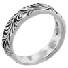 Size 6 Feather &amp; Leaf Ring