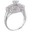 Size 6 Round Cut  Cz  Carousel Ring