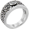 Size 6 Round Cut Cz  Celtic  Ring