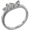 Size 6 Round Cut Cz Butterfly Duo Ring
