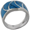 Size 6 Five Turquoise Gemstone Ring