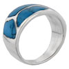 Size 6 Turquoise Montage Motif Ring