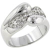 Size 7 Cz Swirl  Wrap   Ring 