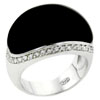 Size 7 Onyx With Cz Black Rings