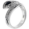 Size 7 Pear Cut Sapphire Cz Twist Ring