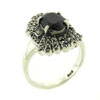 Size 7 Oval Cut Onyx Ring