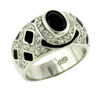 Size 7 Oval Cut Onyx Prong Set Ring